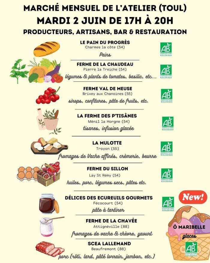 Illustration de l'événement : MARCHÉ DE PRODUCTEURS – MARDI 2 JUIN !