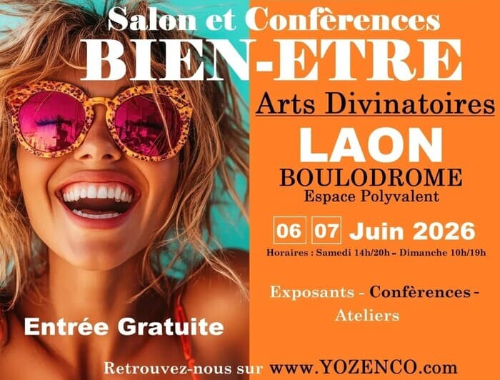 Illustration de l'événement : Salon du Bien-être et des Arts Divinatoires “Yozenco” au Boulodrome à Laon