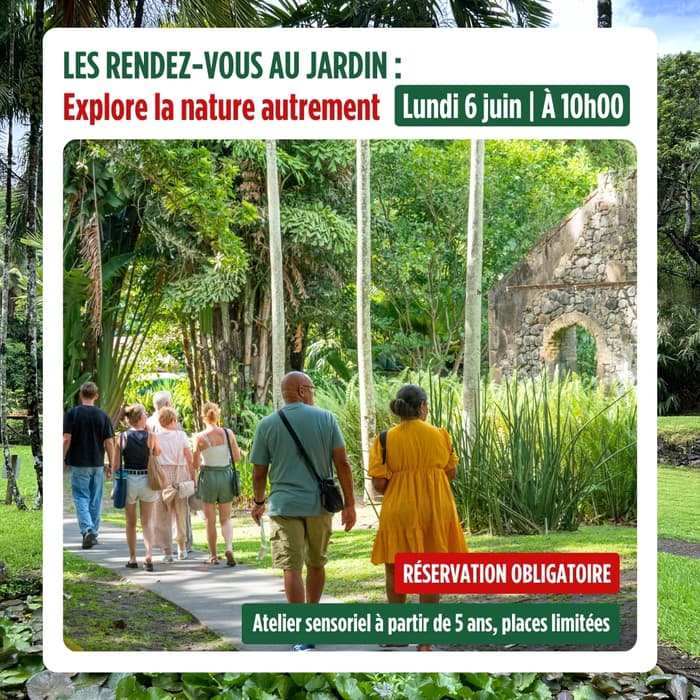 Illustration de l'événement : les rendez vous au jardin de l'habitation Latouche , une découverte sensorielle au zoo