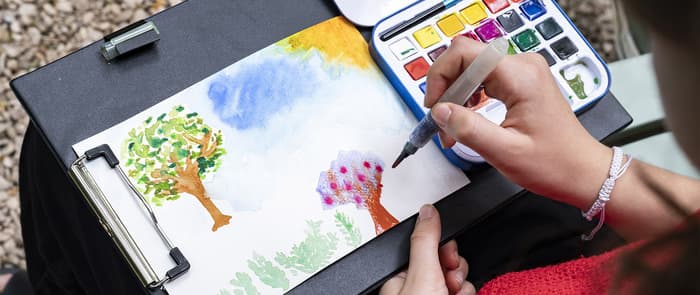 Illustration de l'événement : Peindre à l'aquarelle au jardin d'Eugène Delacroix