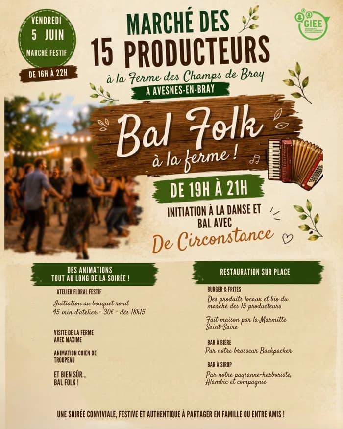 Illustration de l'événement : Bal Folk à la ferme