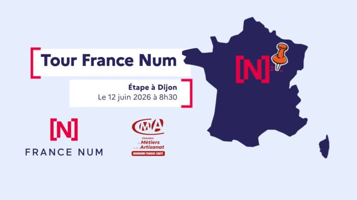 Illustration de l'événement : Le Tour France Num à Dijon le 12 juin 2026