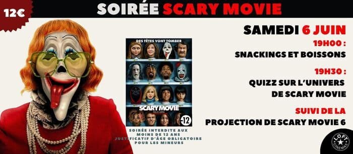 Illustration de l'événement : Soirée Scary Movie