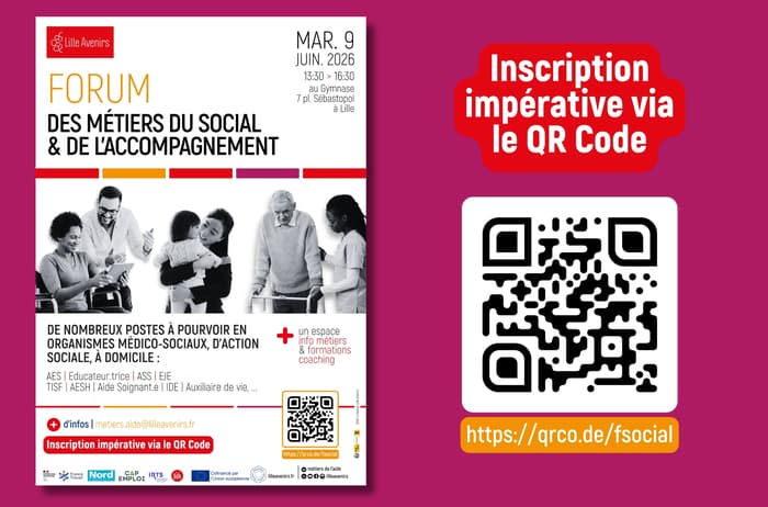 Illustration de l'événement : Forum des métiers du social et de l'accompagnement