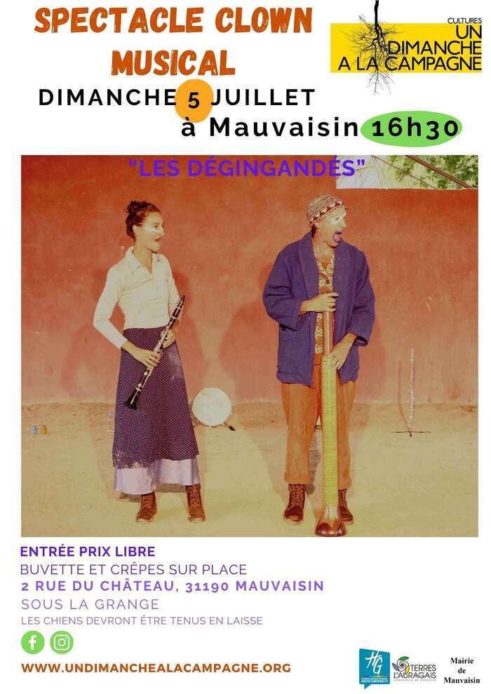 Illustration de l'événement : Spectacle clown musical à Mauvaisin