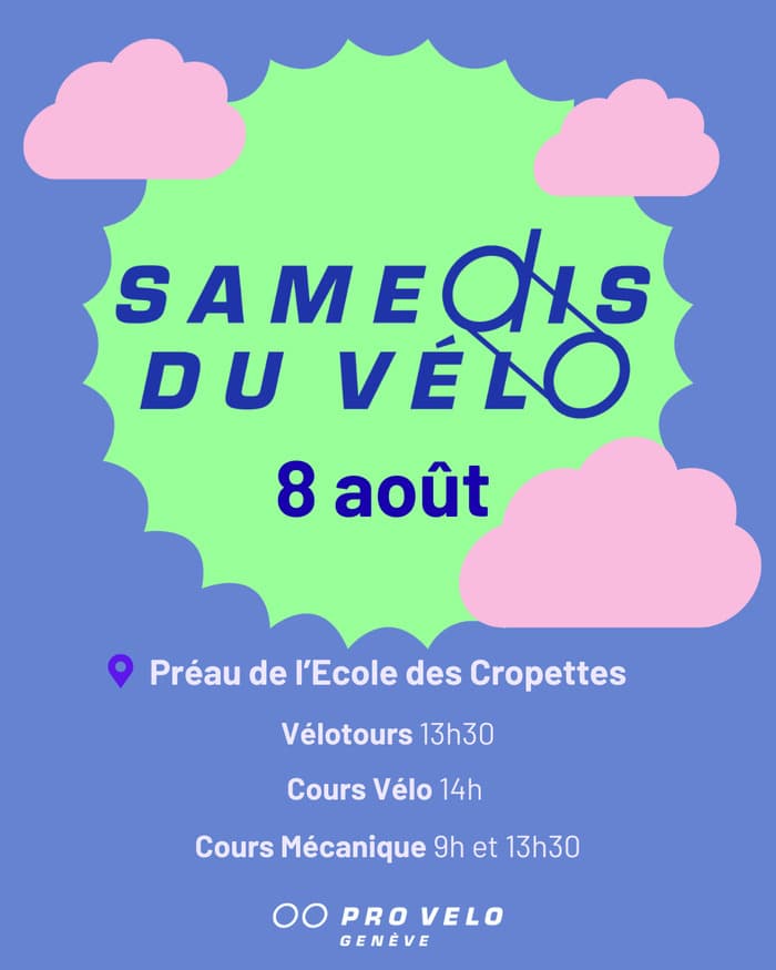 Illustration de l'événement : Samedi du Vélo du 8 août