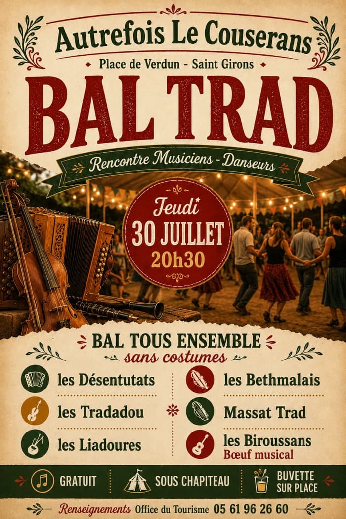 Illustration de l'événement : Bal Trad Autrefois le Couserans