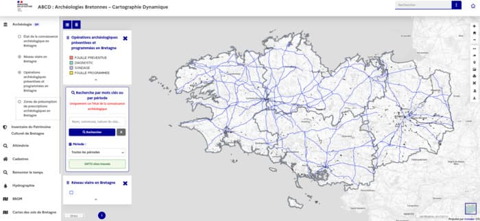 Illustration de l'événement : SRA en ligne : ABCD, Archéologies Bretonnes - Cartographie Dynamique
