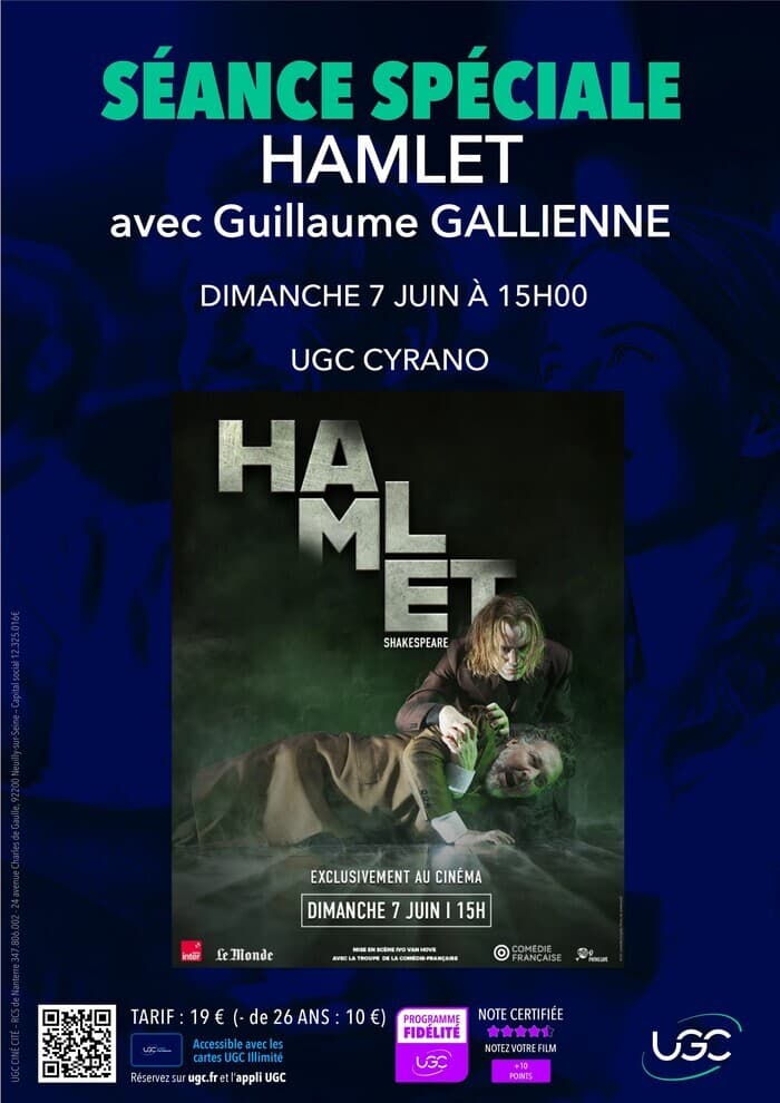 Illustration de l'événement : Séance spéciale Hamlet