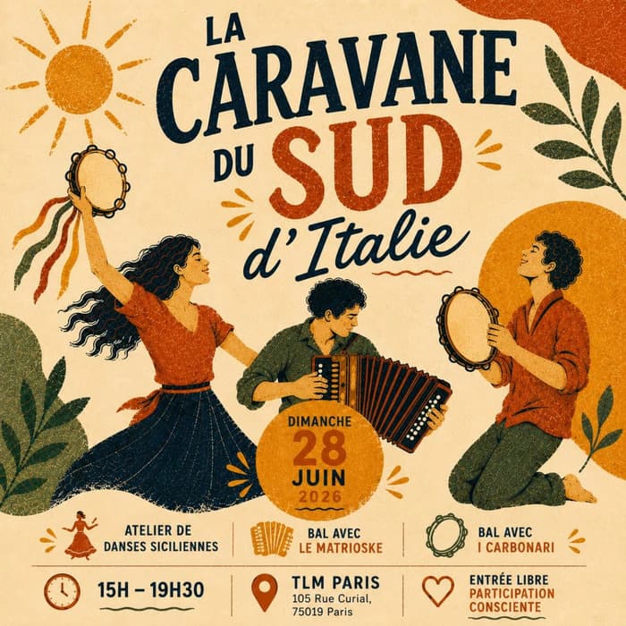 Illustration de l'événement : La Caravane du Sud D'italie au TLM Paris
