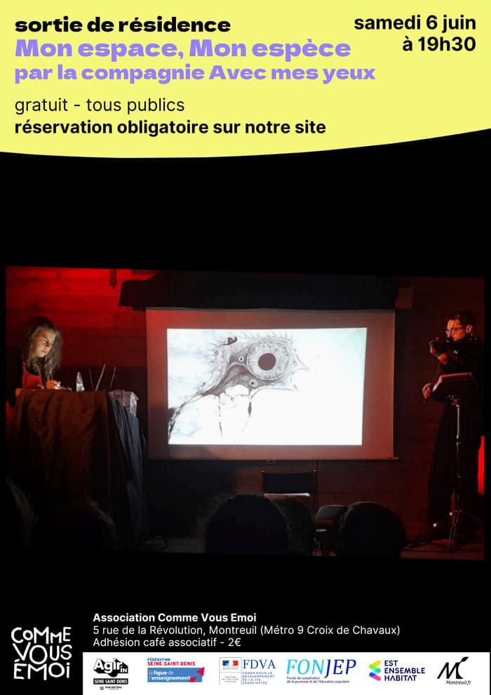 Illustration de l'événement : Compagnie Avec mes yeux : Sortie de résidence