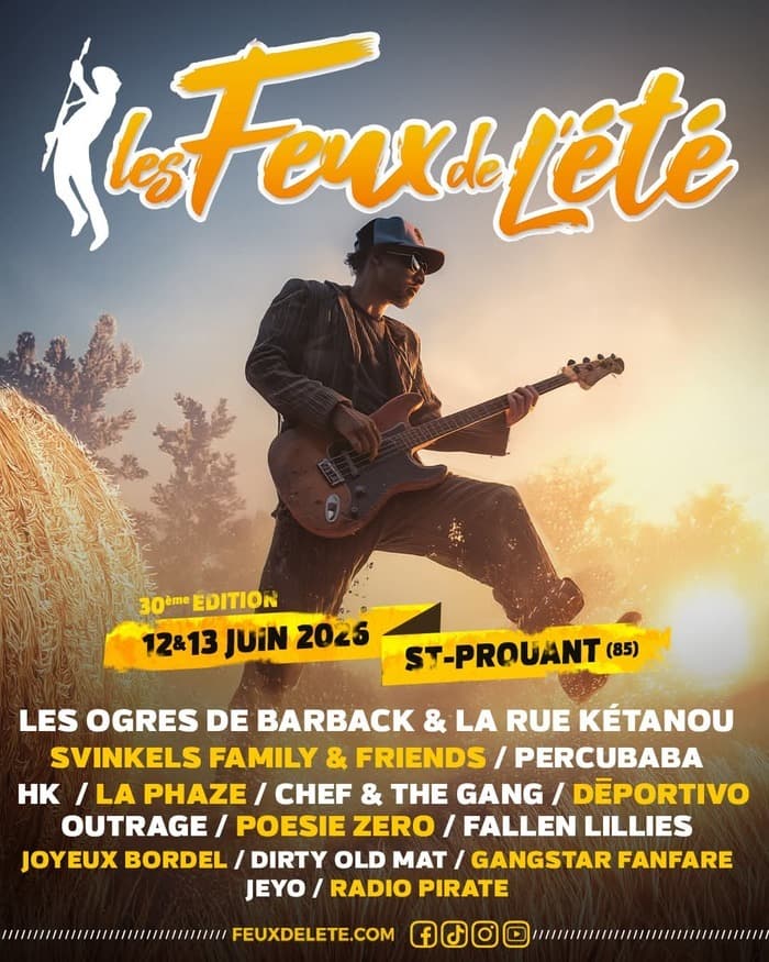 Illustration de l'événement : 12 juin 2026 - HK en concert à Saint-Prouant (85)