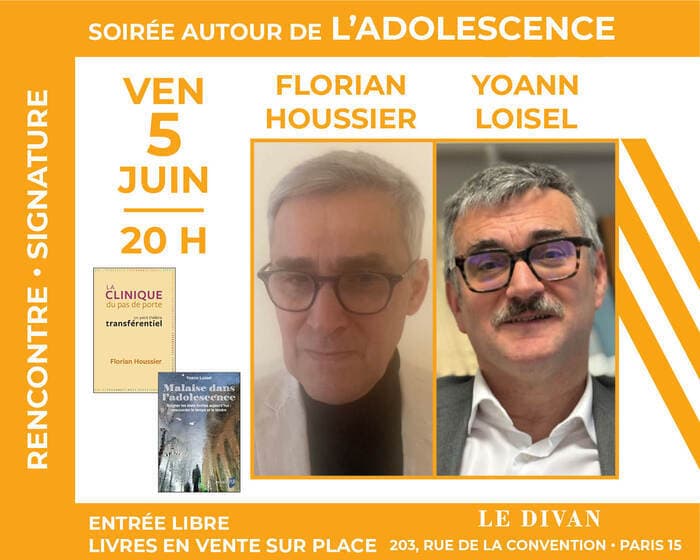 Illustration de l'événement : Soirée sur la souffrance psychique à l'adolescence avec Florian Houssier et Yoann Loisel