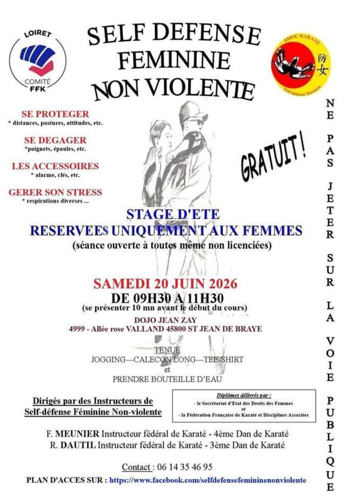 Illustration de l'événement : STAGE D'ETE DE SELF-DEFENSE FEMININE