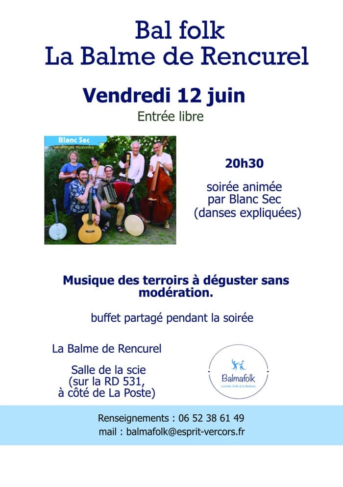 Illustration de l'événement : Bal folk à la Balme de Rencurel