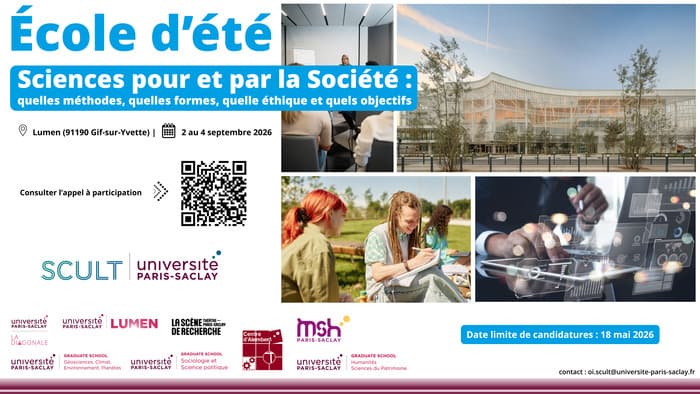 Illustration de l'événement : École d'été 2026 · Sciences pour et par la Société :
quelles méthodes, quelles formes, quelle éthique et quels objectifs