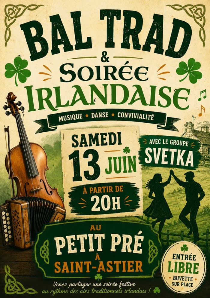 Illustration de l'événement : Bal Trad soirée irlandaise
