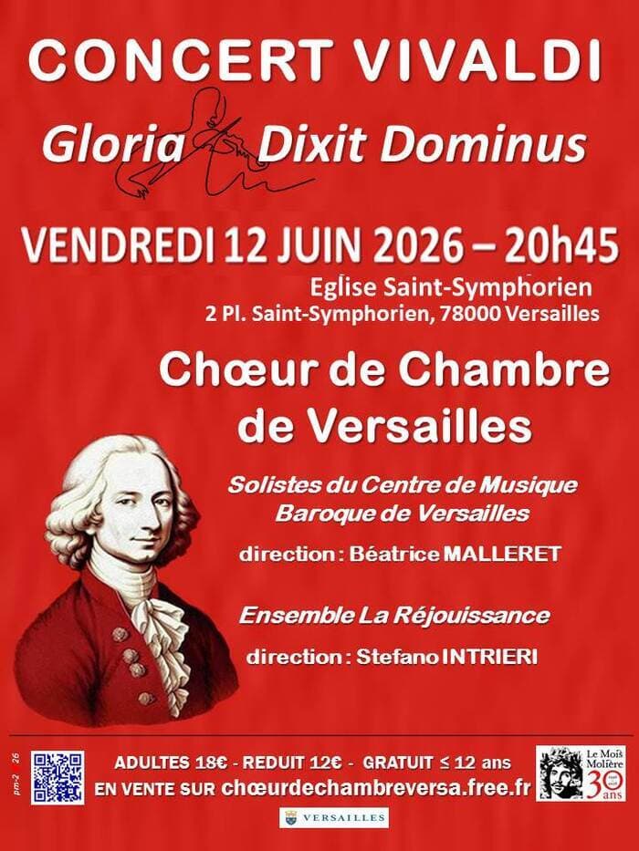 Illustration de l'événement : Concert Dixit Dominus et Gloria de VIVALDI par le Chœur de Chambre de Versailles