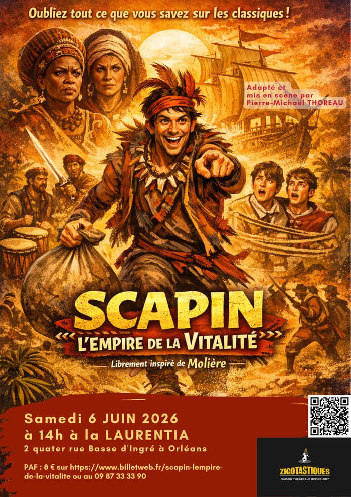 Illustration de l'événement : Spectacle - Scapin l'empire de la vitalité