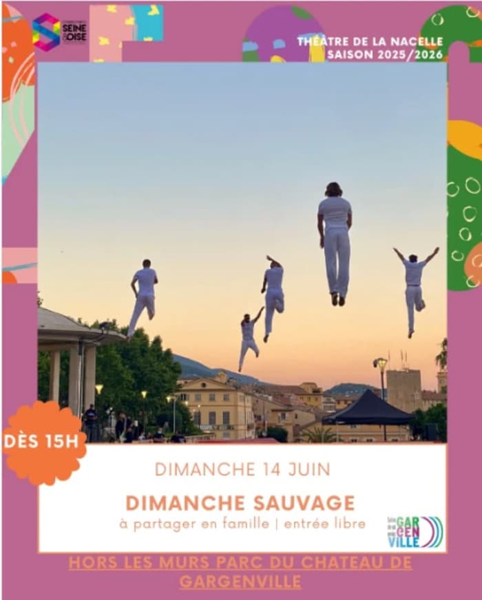 Illustration de l'événement : DIMANCHE SAUVAGE avec Le Mange Bal cirque fanfare bal folk