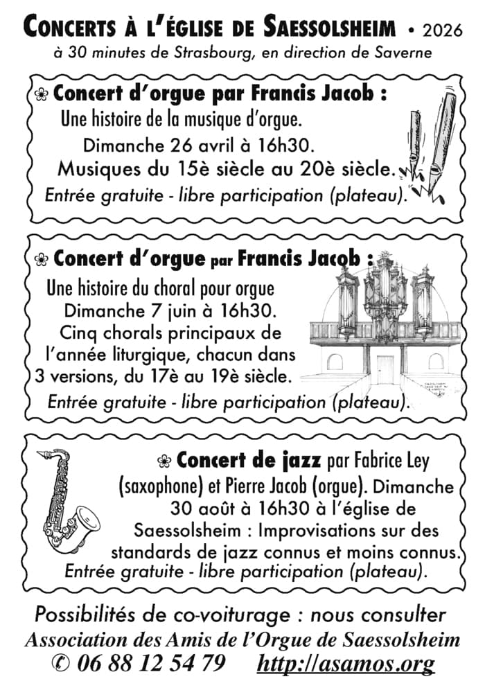 Illustration de l'événement : Concert d’orgue par Francis Jacob : « Une histoire du choral pour orgue ».