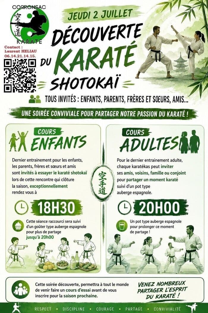 Illustration de l'événement : Découverte du Karaté Shotokaï à Corronsac
