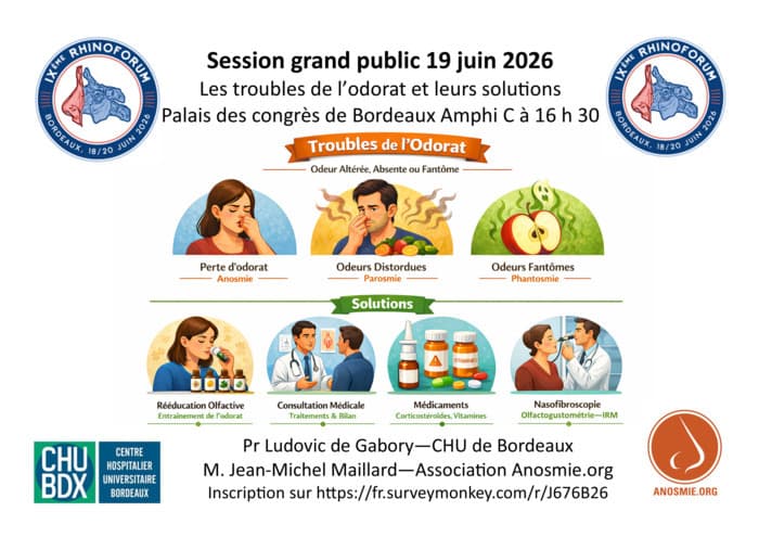 Illustration de l'événement : Conférence "Les troubles de l'odorat et leurs solutions"