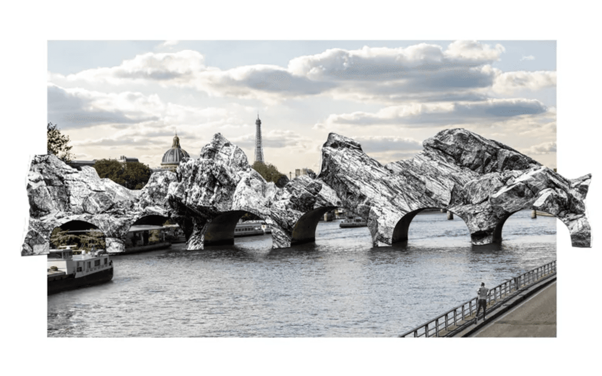 Illustration de l'événement : « La Caverne du Pont-Neuf », imaginée par JR en hommage à Christo et Jeanne-Claude