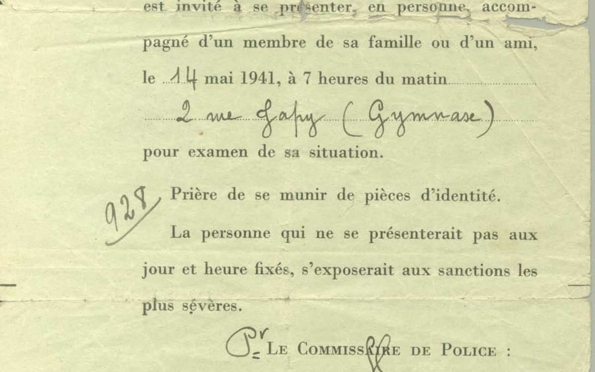 Illustration de l'événement : Parcours de mémoire Paris‑Pithiviers pour les 85 ans de la rafle du « billet vert »