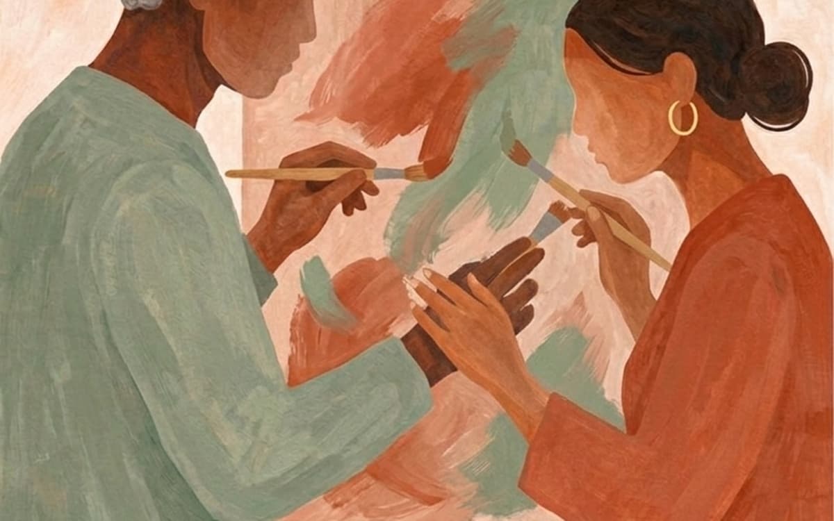 Illustration de l'événement : Atelier Duo Painting avec Coquelicot