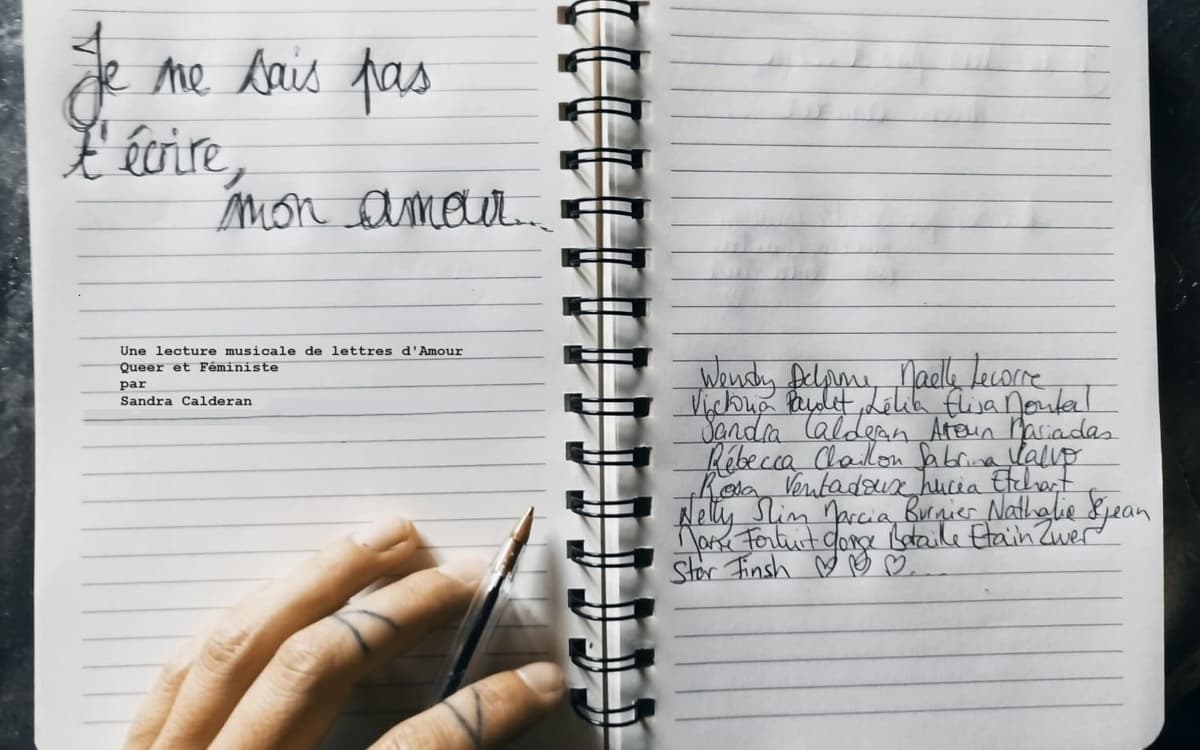 Illustration de l'événement : Je ne sais pas t'écrire mon amour : Sandra Calderan