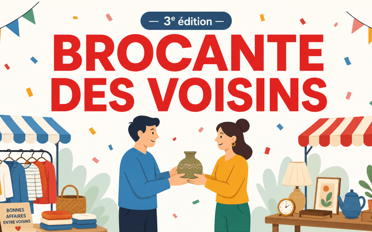 Illustration de l'événement : Brocante des voisins - 3e édition