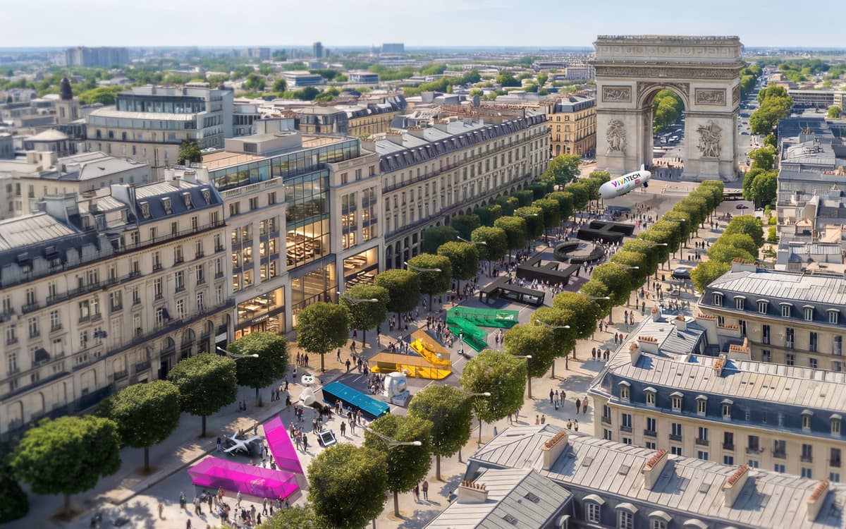 Illustration de l'événement : VivaTech 2026 investit les Champs-Elysées gratuitement en juin