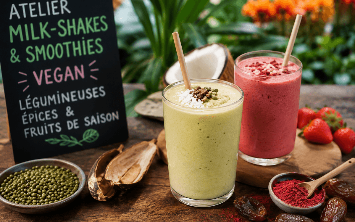 Illustration de l'événement : Venez réaliser vos milk-shakes et smoothies végan