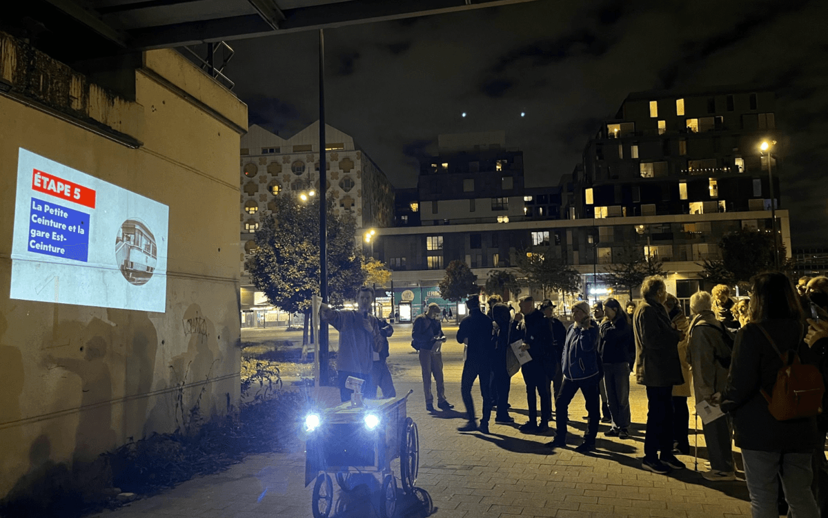 Illustration de l'événement : Promenade Nocturne - Retour vers le futur… du quartier Rosa Parks (19e arr.)