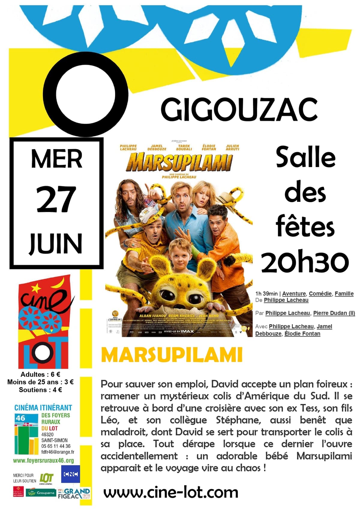 Illustration de l'événement : Ciné-Lot : "Marsupilami"