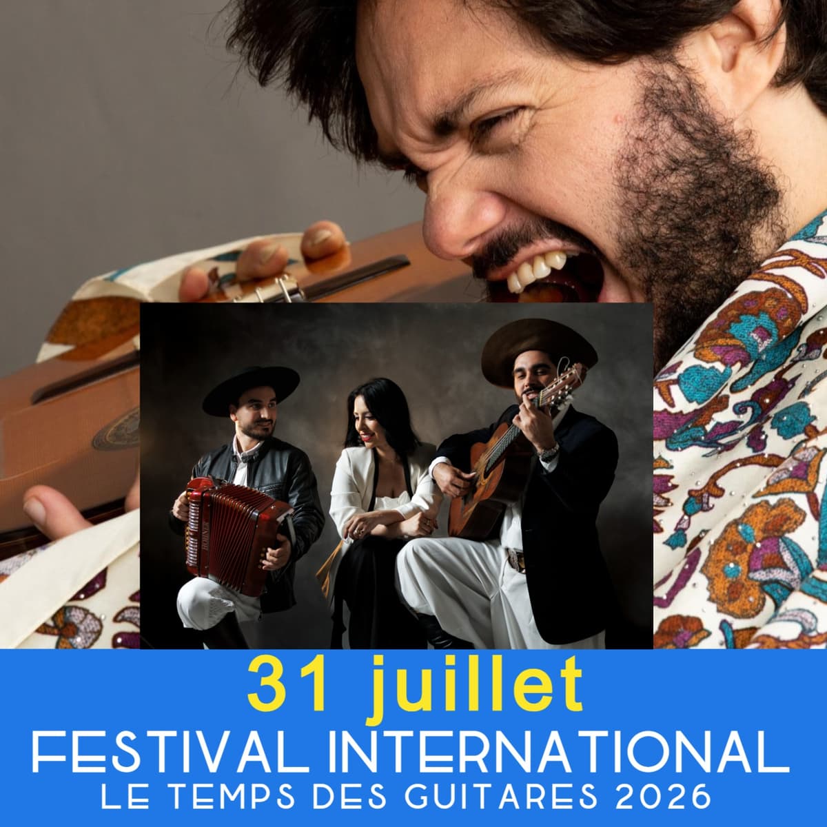 Illustration de l'événement : Festival le Temps des Guitares : Yamandu Costa et Los Hermanos Guedes