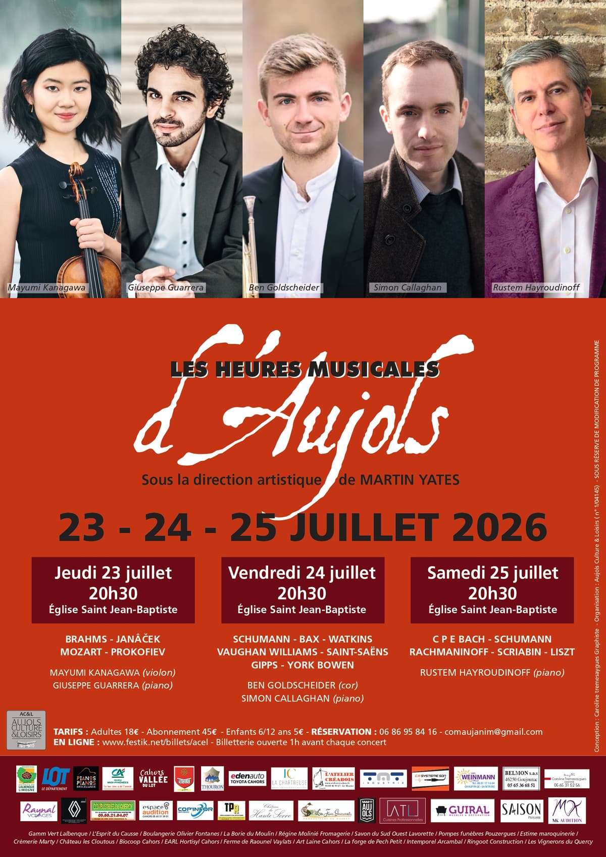 Illustration de l'événement : Festival "Les Heures Musicales d'Aujols"