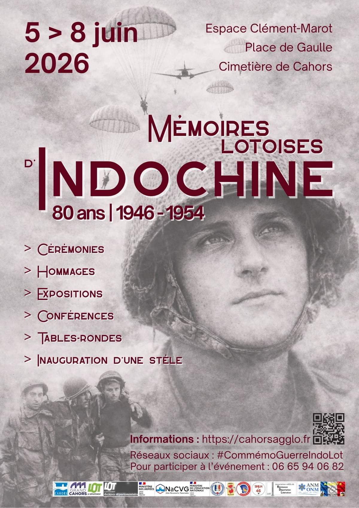 Illustration de l'événement : Mémoires Lotoises d'Indochine 1946-1954 : 80 ans