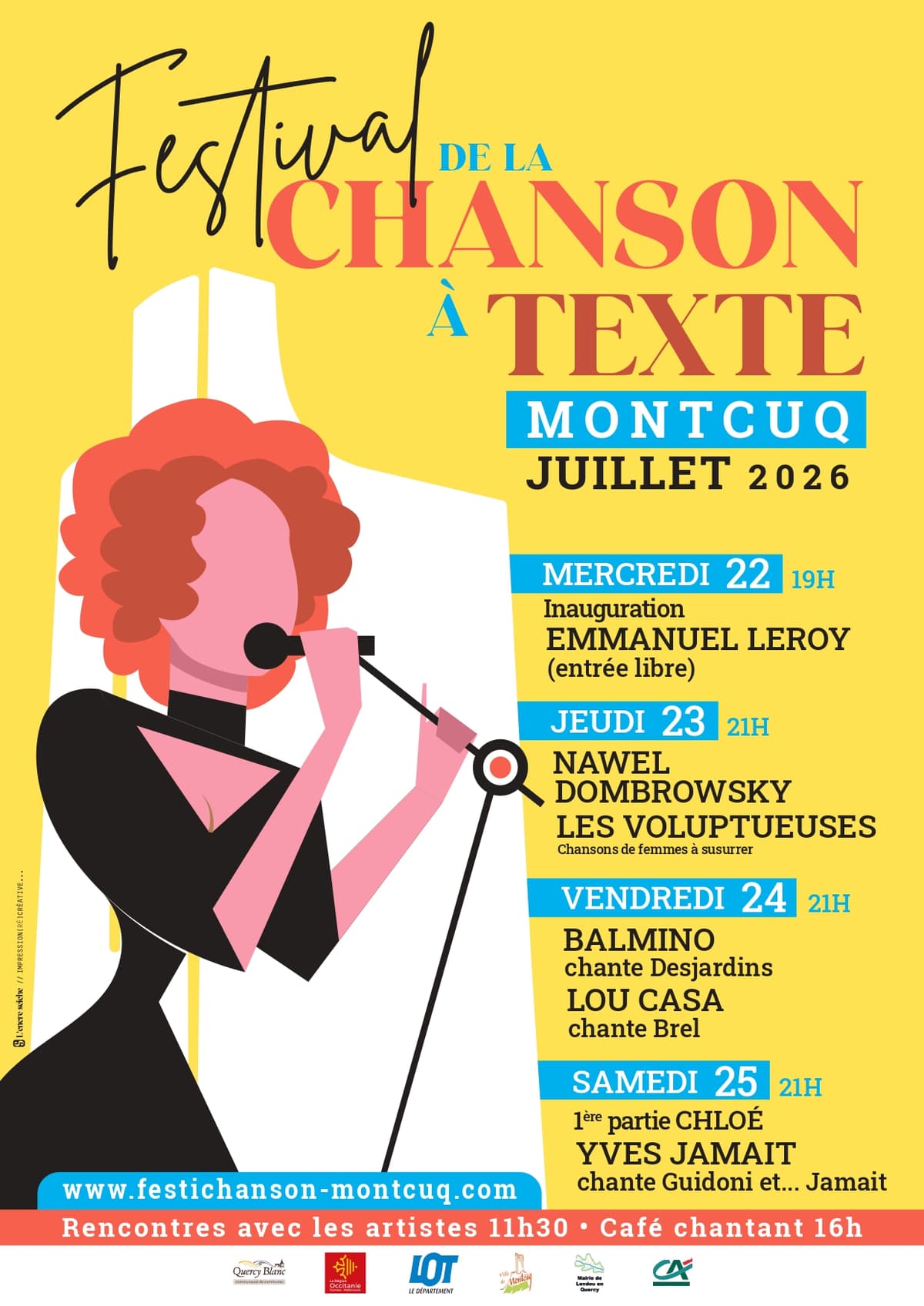 Illustration de l'événement : Festival de la Chanson à Texte de Montcuq : Nawel Dombrowsky et Les Voluptueuses