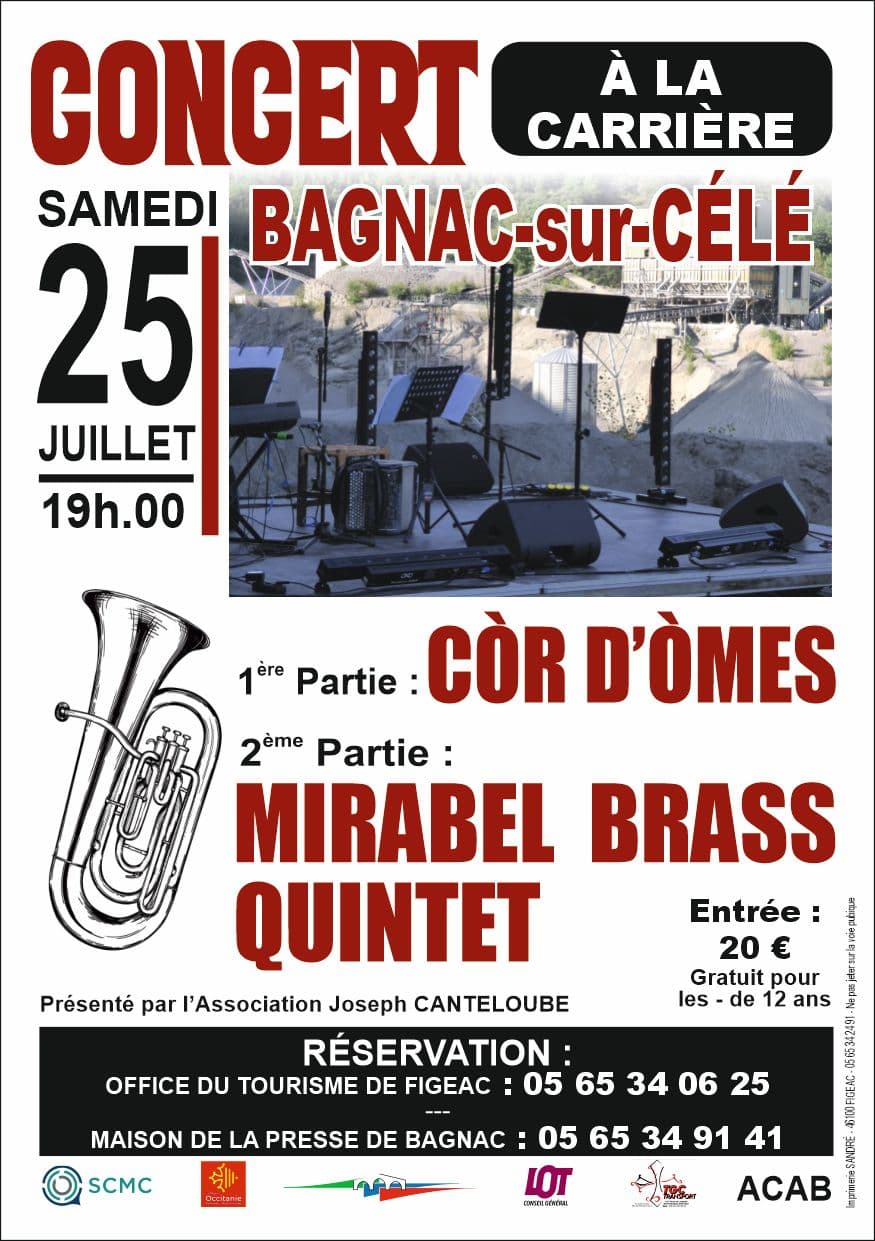 Illustration de l'événement : Concert "cuivres" à la carrière de Bagnac-sur-Célé