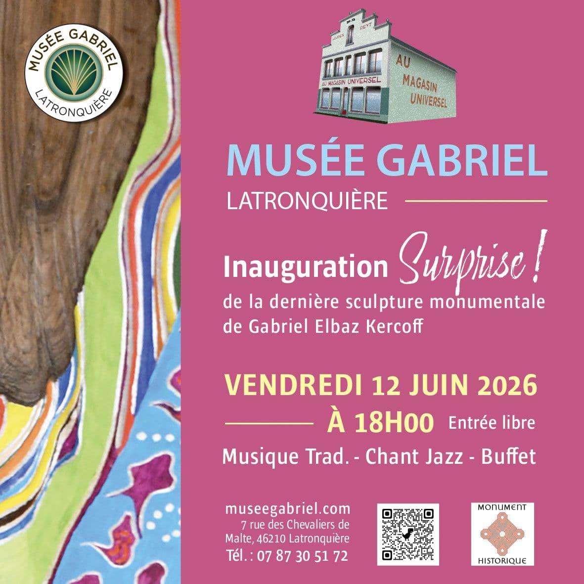 Illustration de l'événement : Exposition saisonnière au Musée Gabriel à Latronquière