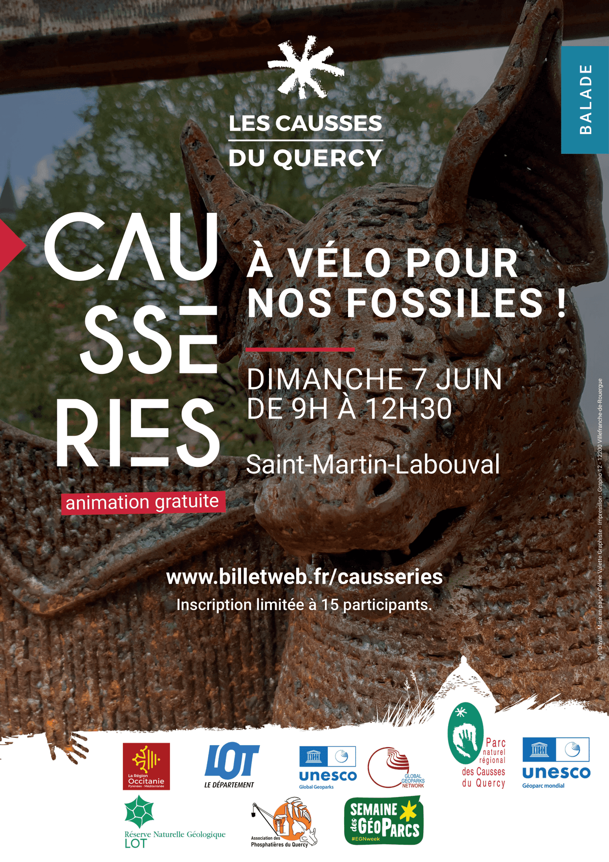 Illustration de l'événement : À Vélo pour nos fossiles