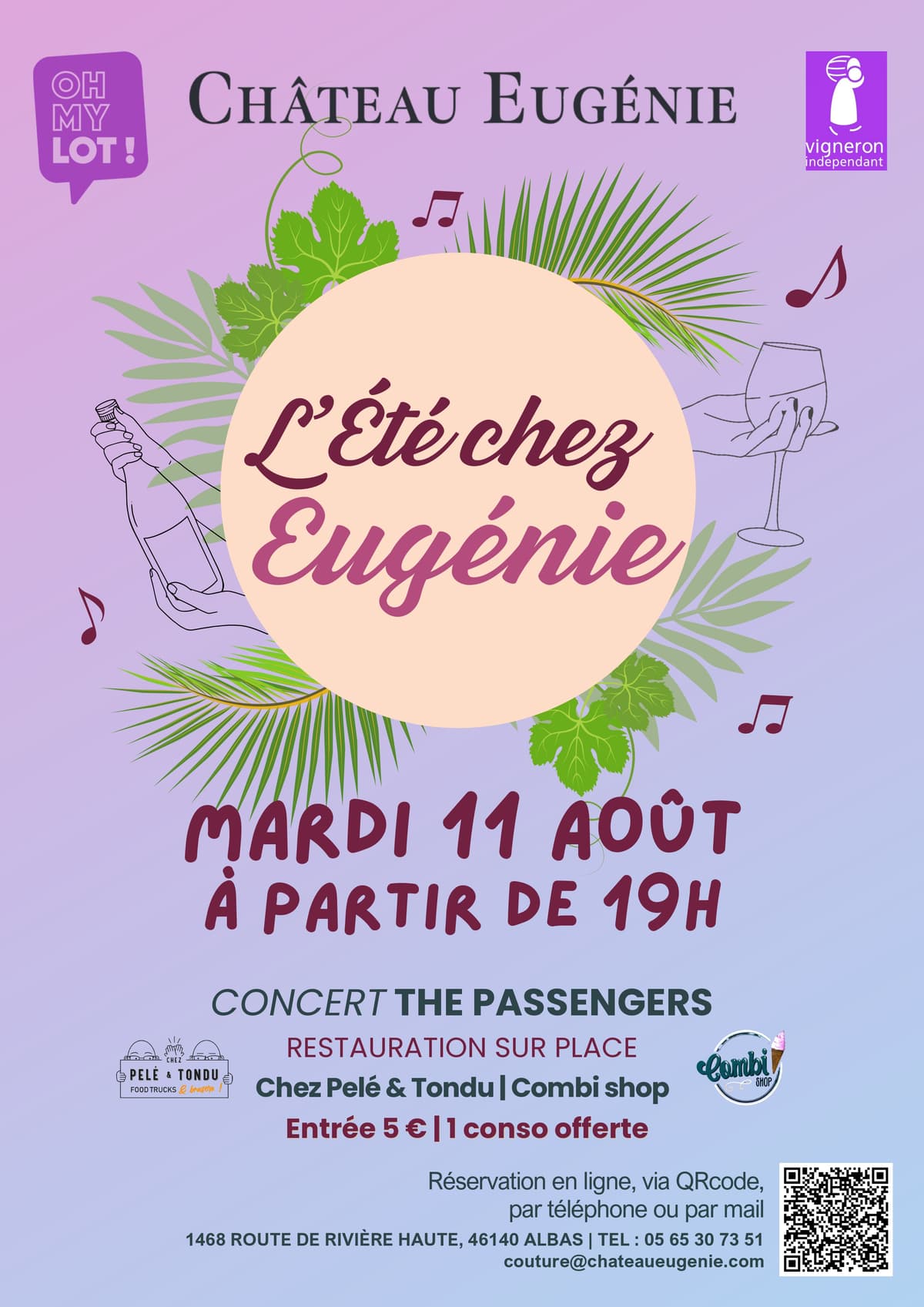 Illustration de l'événement : Soirée chez Eugénie avec The Passengers
