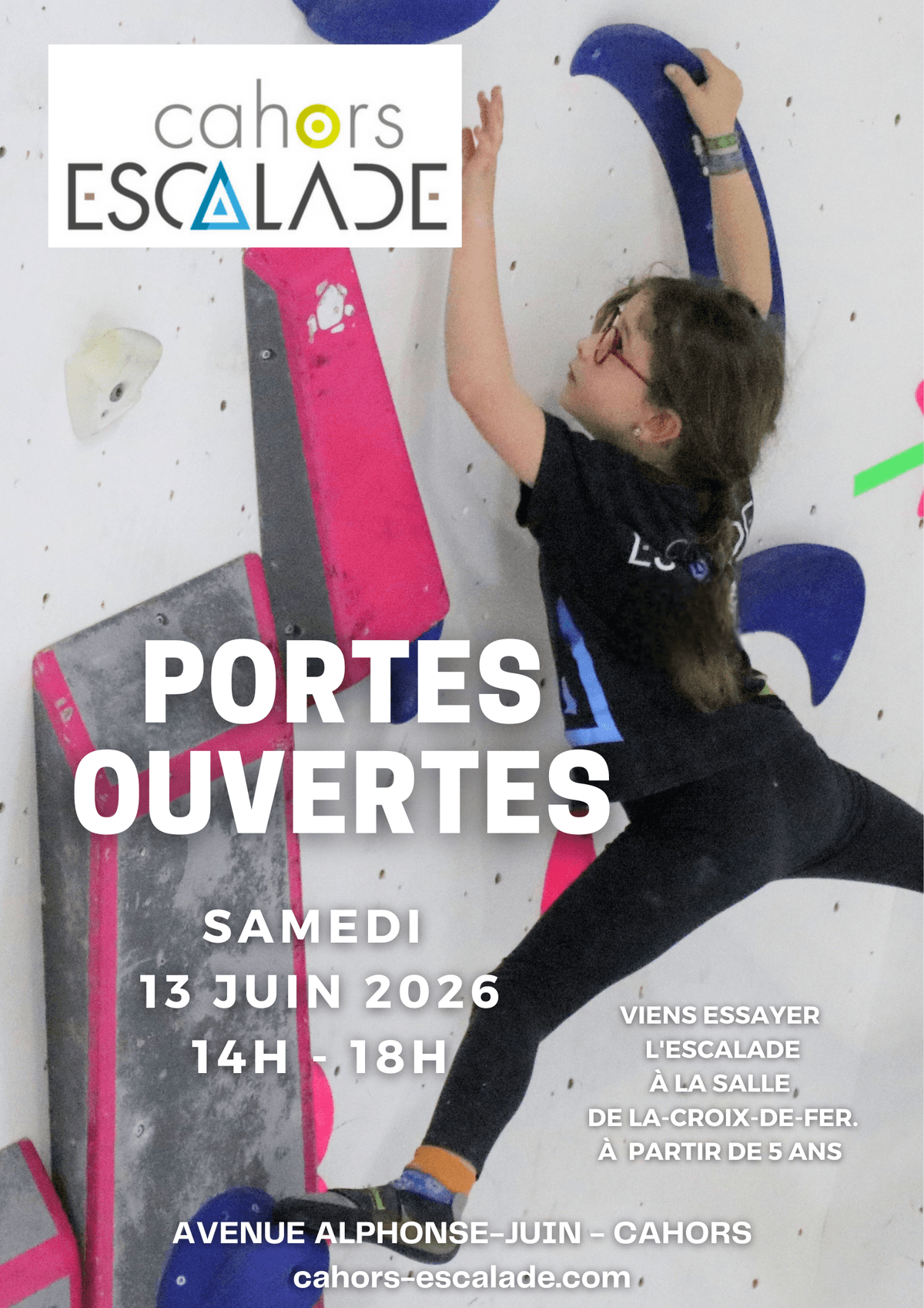 Illustration de l'événement : Journée portes ouvertes à Cahors Escalade