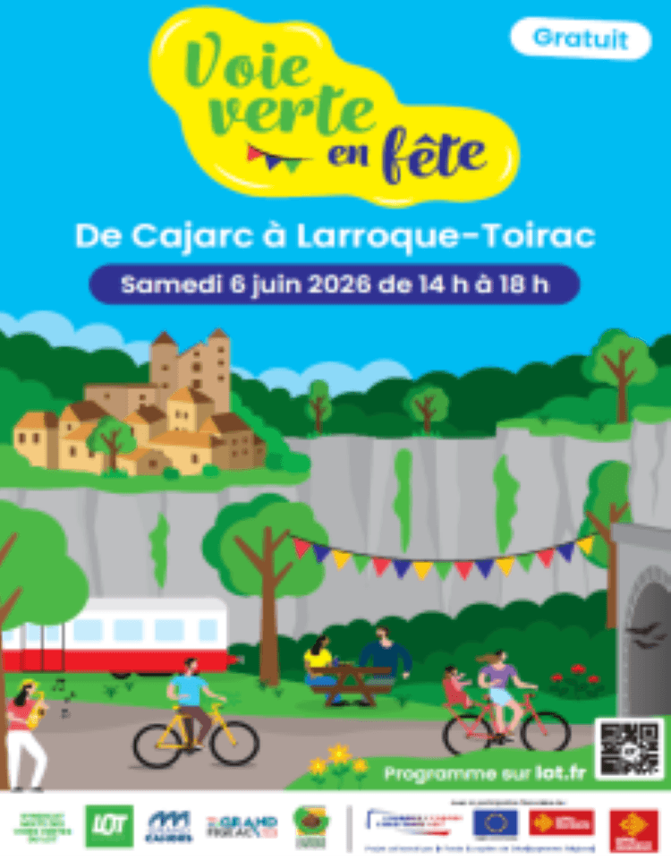Illustration de l'événement : La voie verte en fête, entre Cajarc et Larroque-Toirac !