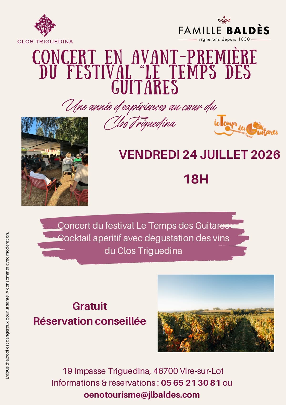 Illustration de l'événement : Concert en avant-première du festival international Le Temps des Guitares