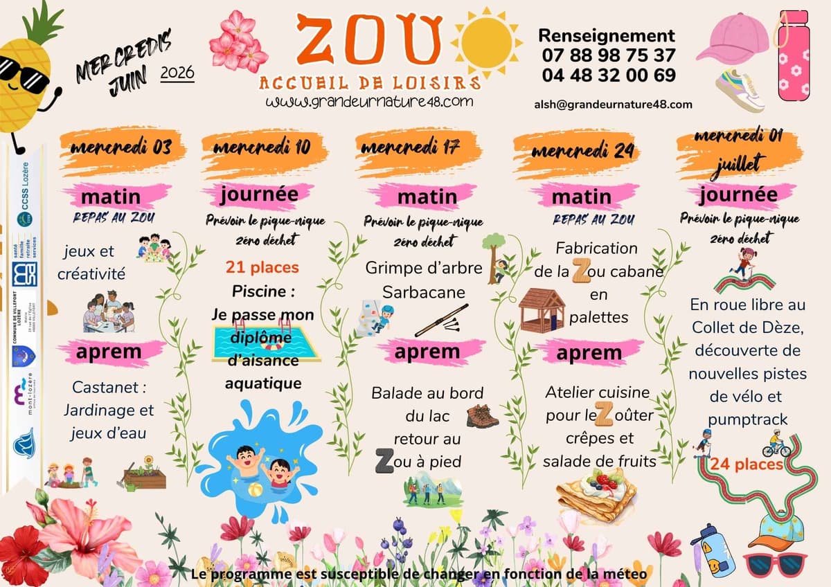 Illustration de l'événement : ACCUEIL DE LOISIRS ZOU