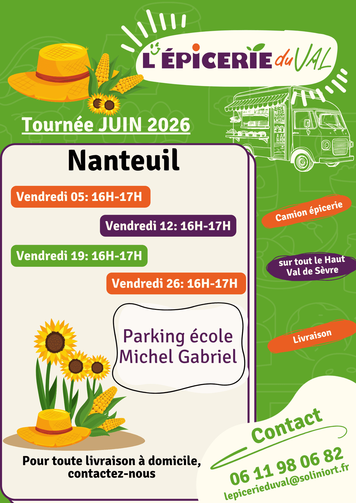 Illustration de l'événement : Tournée de l'Epicerie du Val à Nanteuil