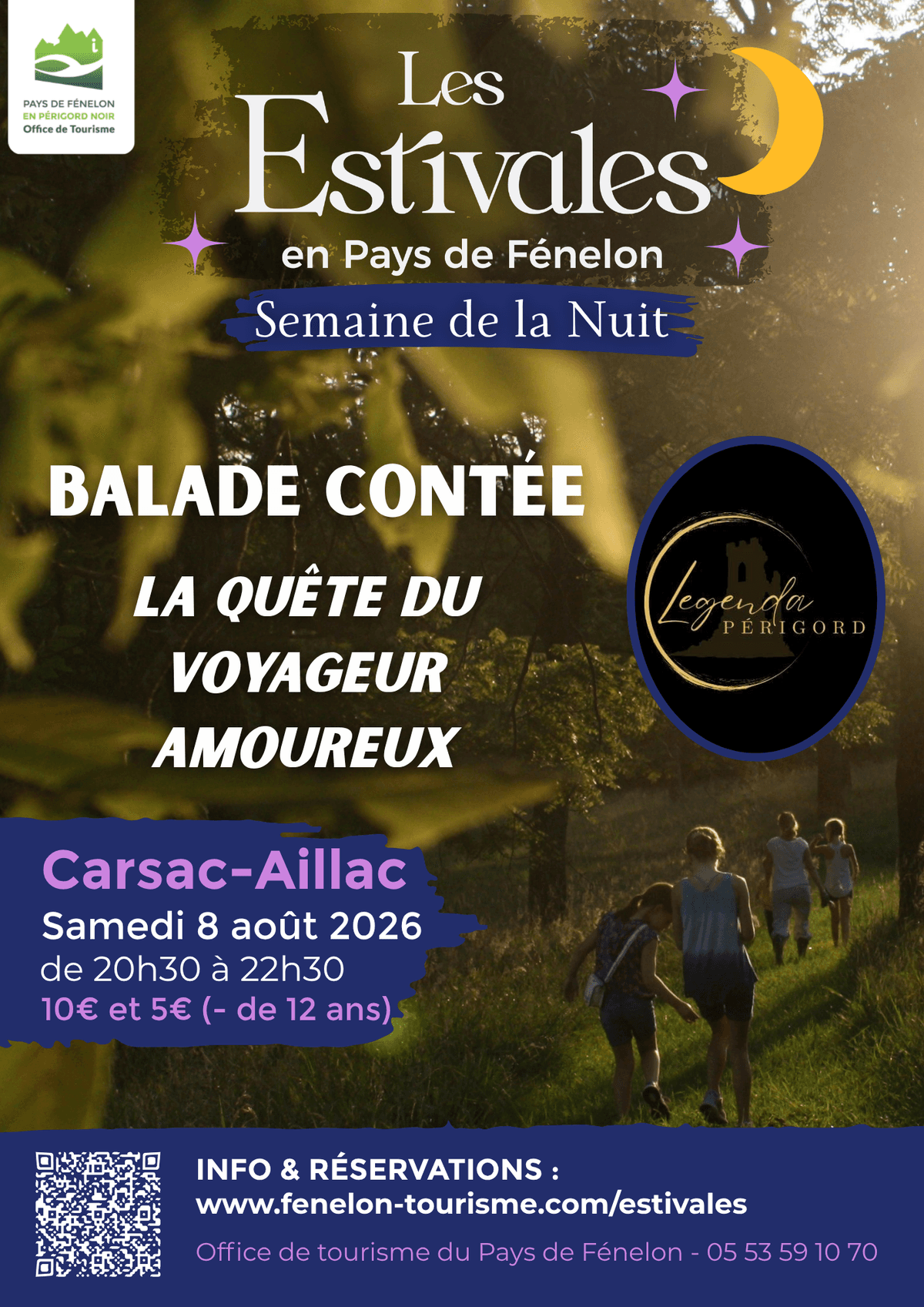 Illustration de l'événement : SEMAINE DE LA NUIT : Balade contée - La quête du voyageur amoureux